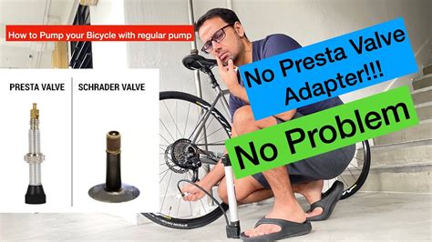 presta valve bicycle pump|using a presta valve pump.